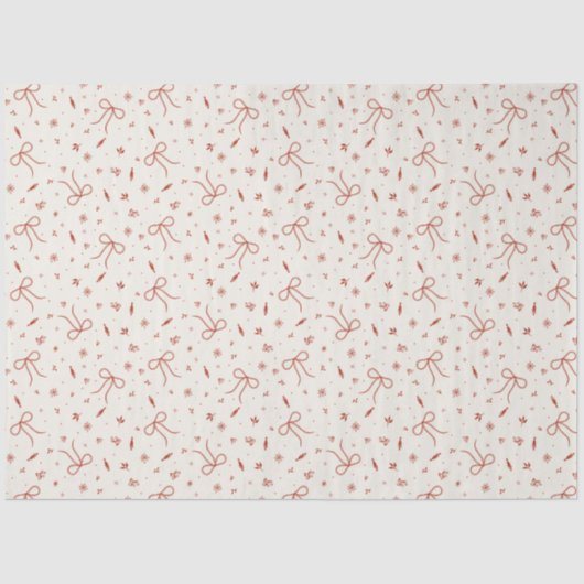 Festive Red Coquette Christmas Tissuepapier (Voorkant)