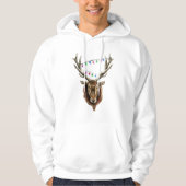 Festive Red Deer Stag Hoodie (Voorkant)