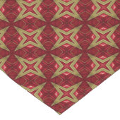 Festive Red en Gold Kerstmis Korte Tafelloper (Hoek)