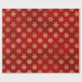 Festive Red- en goudolierampen Cadeaupapier (Vlak)