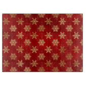 Festive Red- en goudolierampen Snijplank (Voorkant)