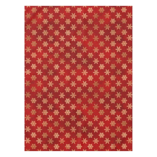 Festive Red- en goudolierampen Tafelkleed (Voorkant)