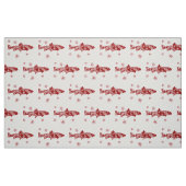 Festive Red- en White Snow-forel Stof (Fat Quarter)