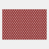 Festive Red Farmhouse Holiday Wrap Inpakpapier Vel (Voorkant)