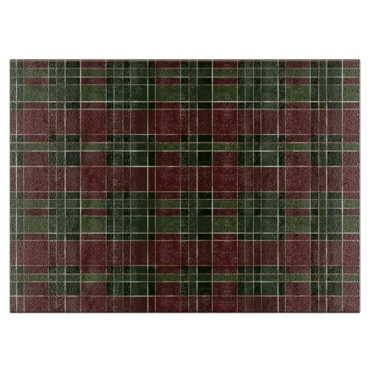 Festive Red, Green and Gold Cozy-kerstcadeautjes Snijplank (Voorkant)