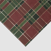 Festive Red, Green and Gold Cozy-kerstcadeautjes Tissuepapier (Detail)