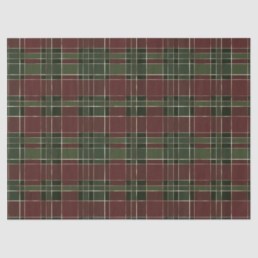 Festive Red, Green and Gold Cozy-kerstcadeautjes Tissuepapier (Voorkant)