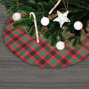 Festive Red Green-kerstpatroon Kerstboom Rok