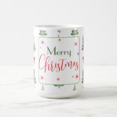 Festive Red Green Merry Christmas Mug Koffiemok (Center)
