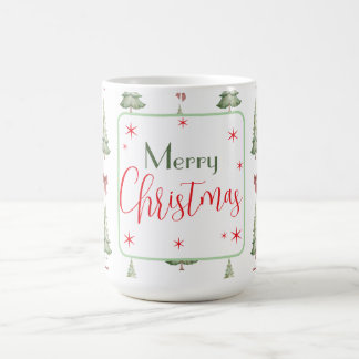 Festive Red Green Merry Christmas Mug Koffiemok