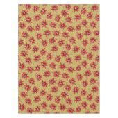 Festive Red-kerstcactus Flowers op Gold Tafelkleed (Voorkant)