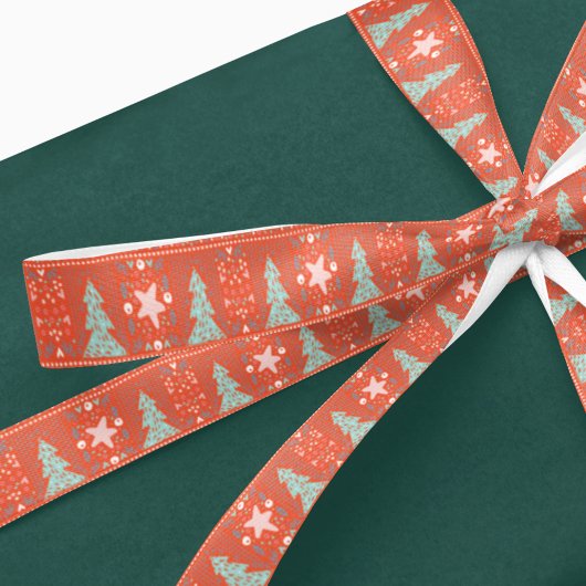 Festive Red  kerstcadeau Satijnen Lint