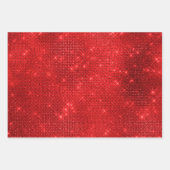 Festive Red Kerstkoekje Illustratiepatroon Inpakpapier Vel (Voorkant 3)