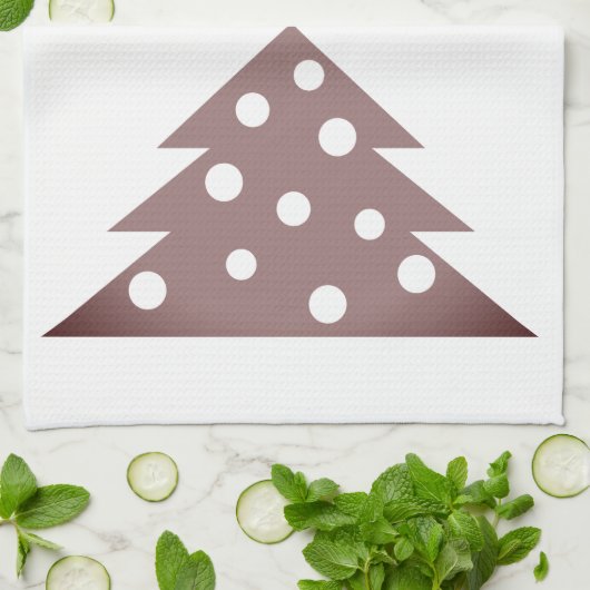 Festive Red Kerstmis Holiday Kitchen Towel Theedoek (Gevouwen)