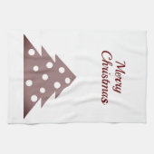 Festive Red Kerstmis Holiday Kitchen Towel Theedoek (Horizontaal)