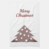 Festive Red Kerstmis Holiday Kitchen Towel Theedoek (Verticaal)