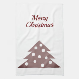Festive Red Kerstmis Holiday Kitchen Towel Theedoek
