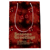 Festive Red Medium Cadeauzakje (Voorkant)