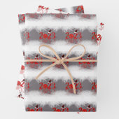 Festive Red Merry Kerstmis 2023 Inpakpapier Vel (In situ)