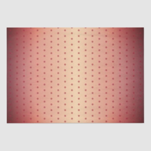 Festive Red Metallic Snowflake Patroon Kerstmis Tissuepapier (Voorkant)