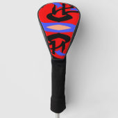 Festive Red Native Indian and Japans Art Blend Golfheadcover (Voorkant)