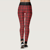 Festive Red Pset met Black Trim-Leggings Leggings (Achterkant)