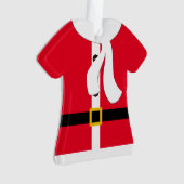 Festive Red Santa Suit persoonlijke kerstmis Ornament (voorkant)