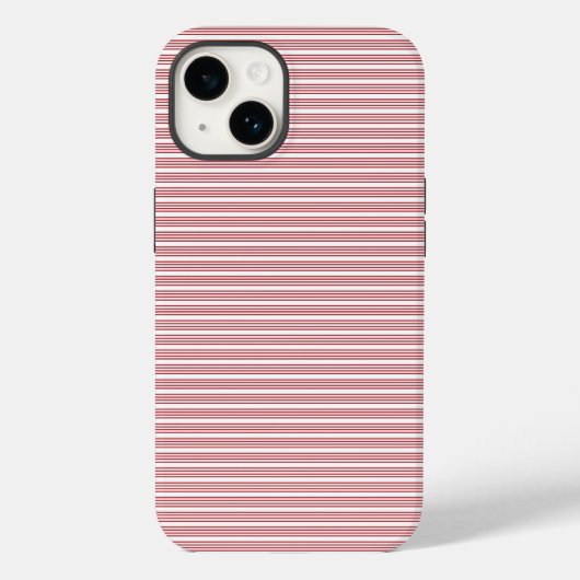 Festive Red Stripes Phone Case (Achterkant)
