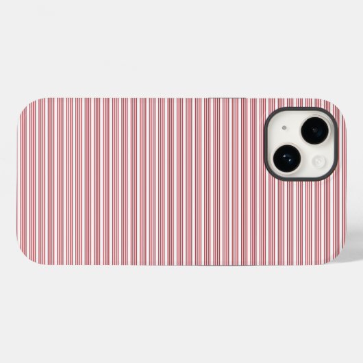 Festive Red Stripes Phone Case (Achterkant (horizontaal))