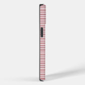 Festive Red Stripes Phone Case (Achterkant / Rechts)