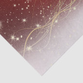 Festive Red-, White- en Gold-feestdagen Tissuepapier (Detail)