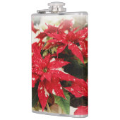 Festive Red White Floral Poinsettia Flowers Heupfles (Links)