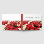 Festive Red White Floral Poinsettias Gastenboek (Volledig)