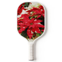 Festive Red White Floral Poinsettias