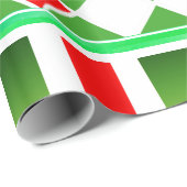 Festive Red White Green Diamond Squares afgecheckt Cadeaupapier (Rol Hoek)