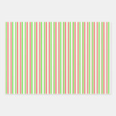 Festive Red, White, Green Kerststijl Patronen Inpakpapier Vel (Voorkant)