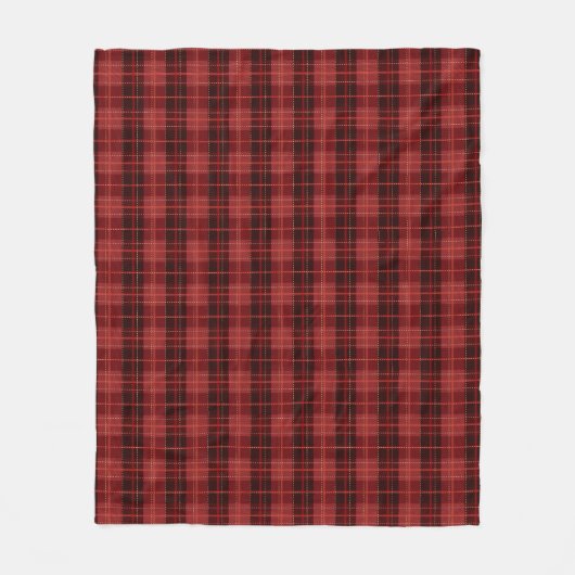 Festive Red Winter Kerstmis Pattern Fleece Deken (Voorkant)