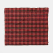 Festive Red Winter Kerstmis Pattern Fleece Deken (Voorkant (Horizontaal))