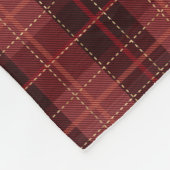 Festive Red Winter Kerstmis Pattern Fleece Deken (Hoek)