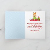 Festive Red's met kerstprinses Feestdagen Kaart (Binnen)