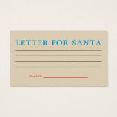 Festive Reindeer Antlers, kerstkeukenlijst Visitekaartje (Achterkant)