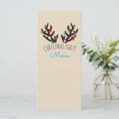 Festive Reindeer Antlers, Menu Kerstmis (Staand voorkant)
