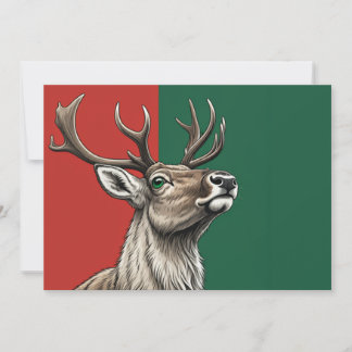 Festive Reindeer Bedankkaart