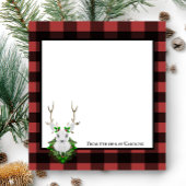 Festive Reindeer Buffalo Pset Personalized Notitieblok