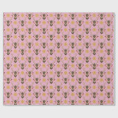 Festive Reindeer Cadeaupapier (Vlak)