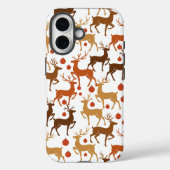 Festive Reindeer Christmas iPhone Case (Achterkant)