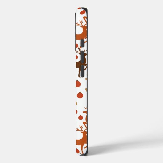 Festive Reindeer Christmas iPhone Case (Achterkant / Links)