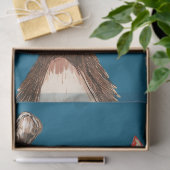 Festive Reindeer Christmas Shower Curtain Tissuepapier (Geschenk)