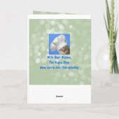 Festive Reindeer Sheep Kerstmis Feestdagen Kaart (Achterkant)