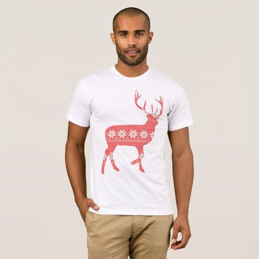 Festive Reindeer T-shirt (Voorkant volledig)
